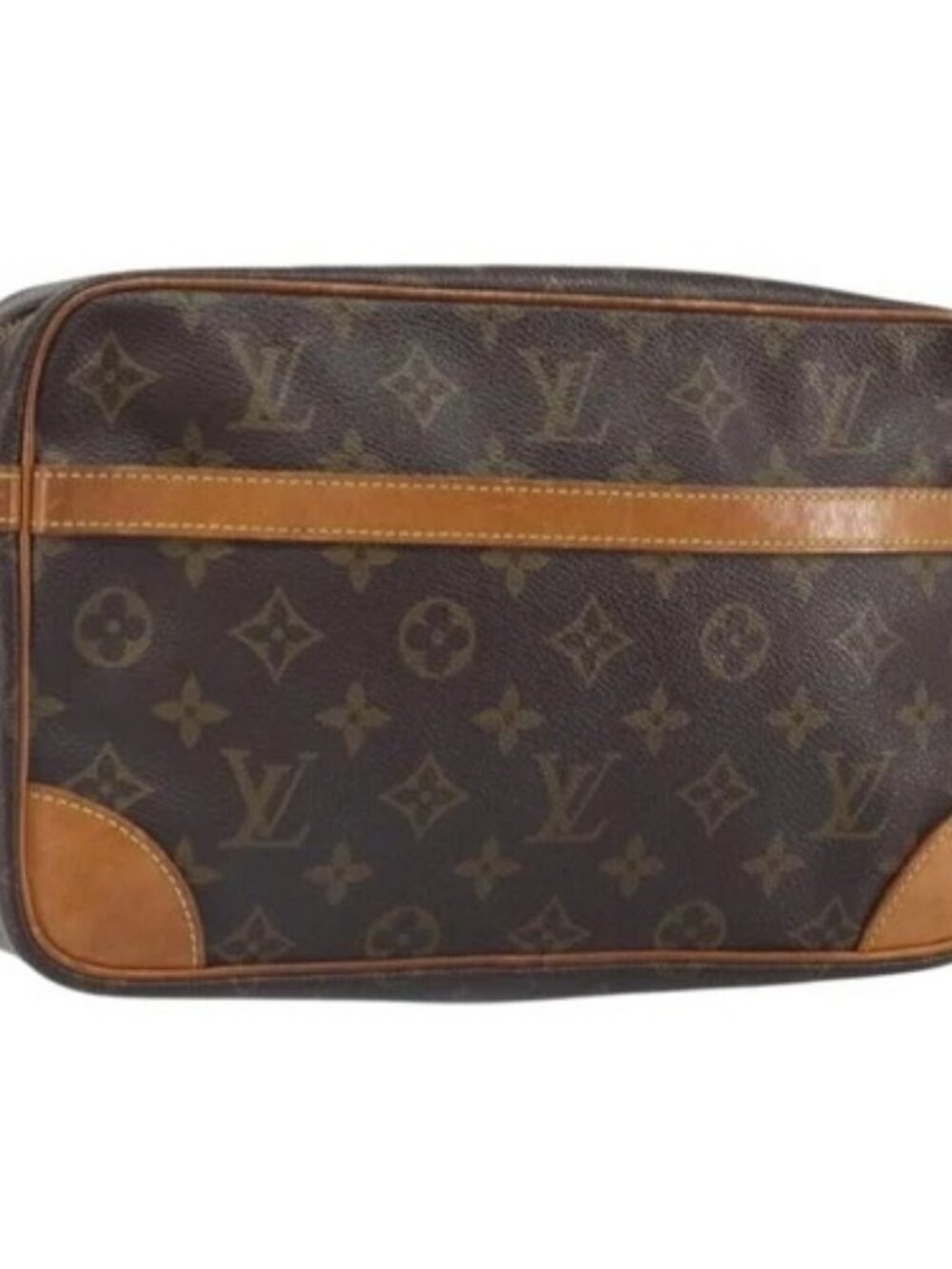 LOUIS VUITTON Monogram Compiegne 28 Clutch Bag M51845 LV Auth 164550